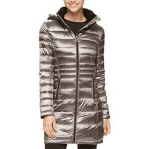 Andrew Marc Women's Silver Puffer Jacket